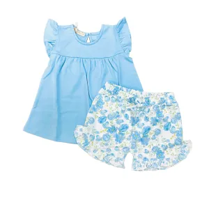 Spring in Blue Short Set