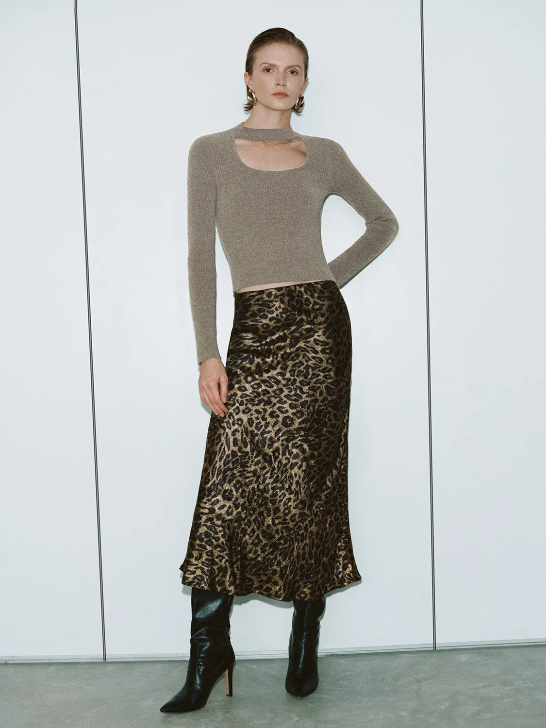 Square Neck Knitted T-Shirts