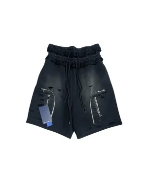 Stone Wash Black Shorts