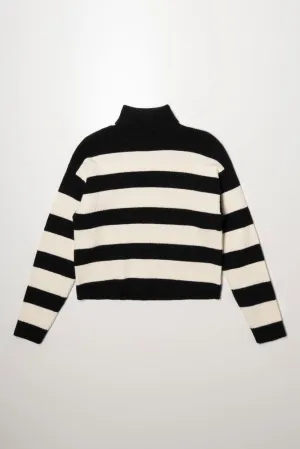 Stripe Jersey Black And White
