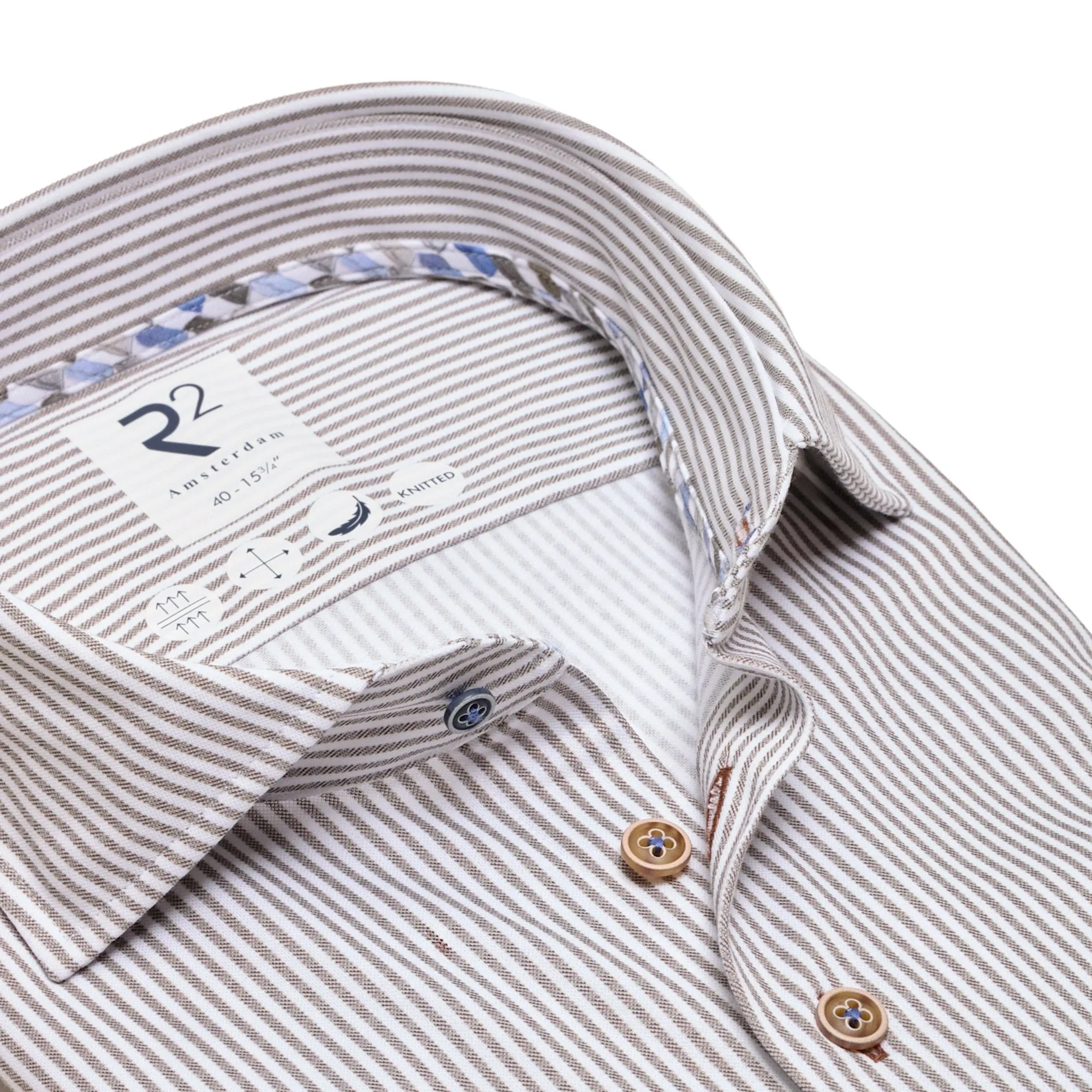 Striped knitted shirt