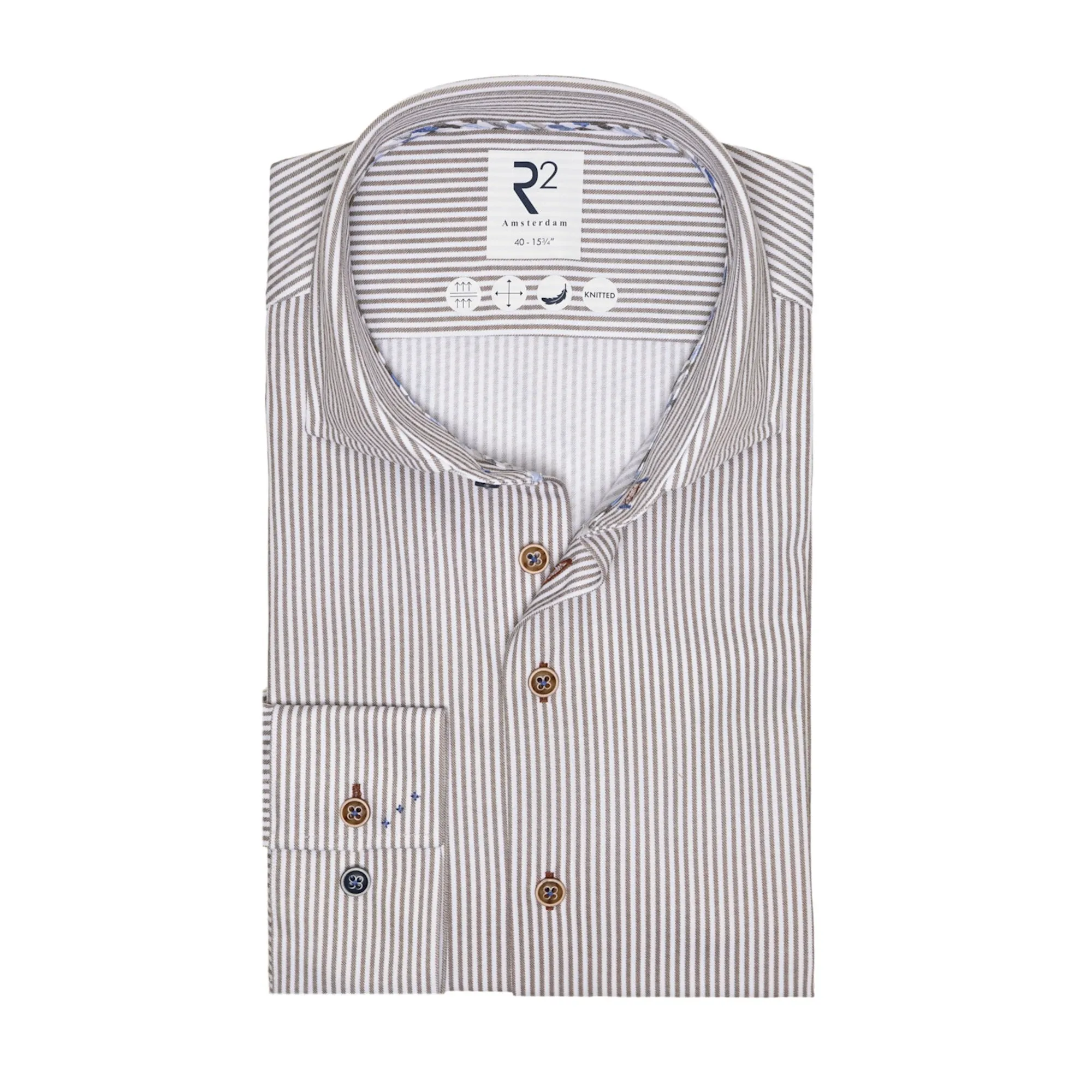 Striped knitted shirt
