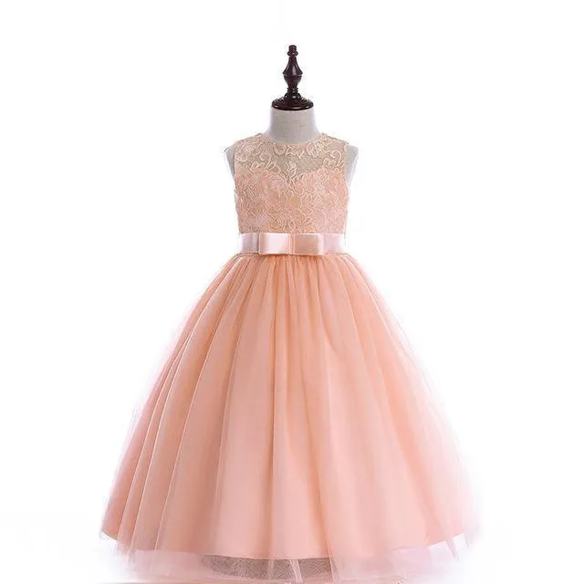Stylish Teenagers Girls Wedding Flower Dresses Party Clothes