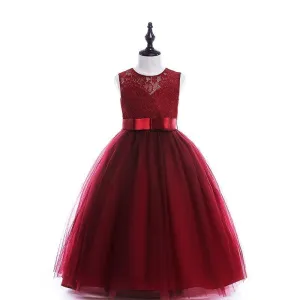 Stylish Teenagers Girls Wedding Flower Dresses Party Clothes