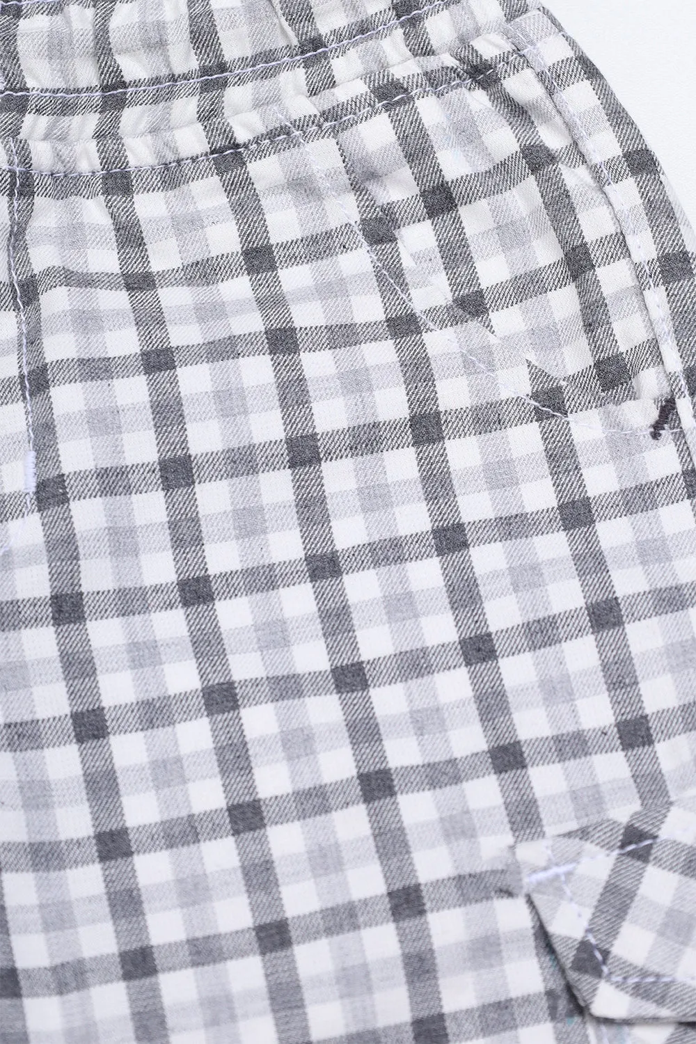 SUMMER - LIGHT GREY - BOY WOVEN CARGO SHORTS