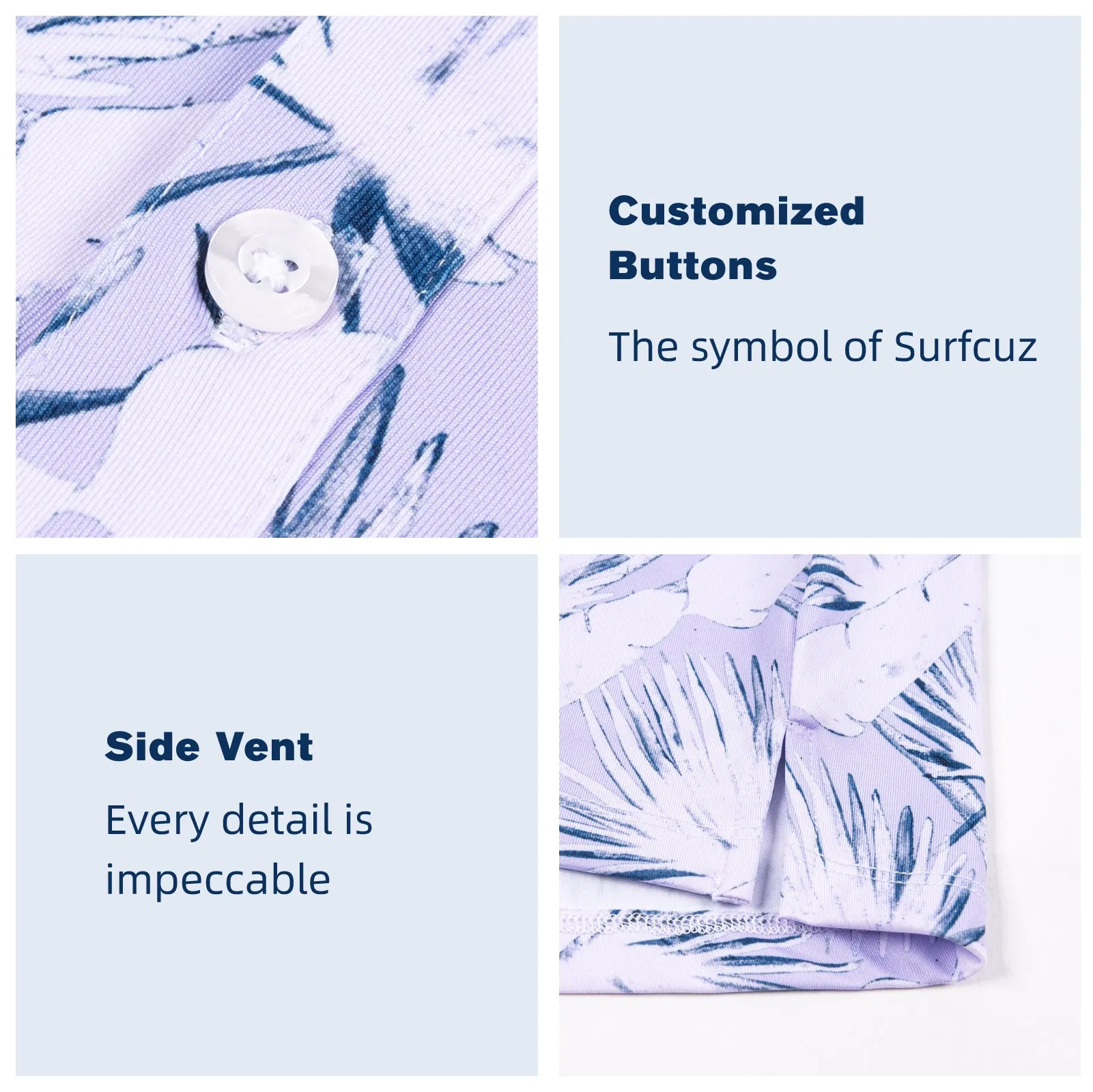 SURF CUZ Quick Dry Golf Polo Shirts for Men