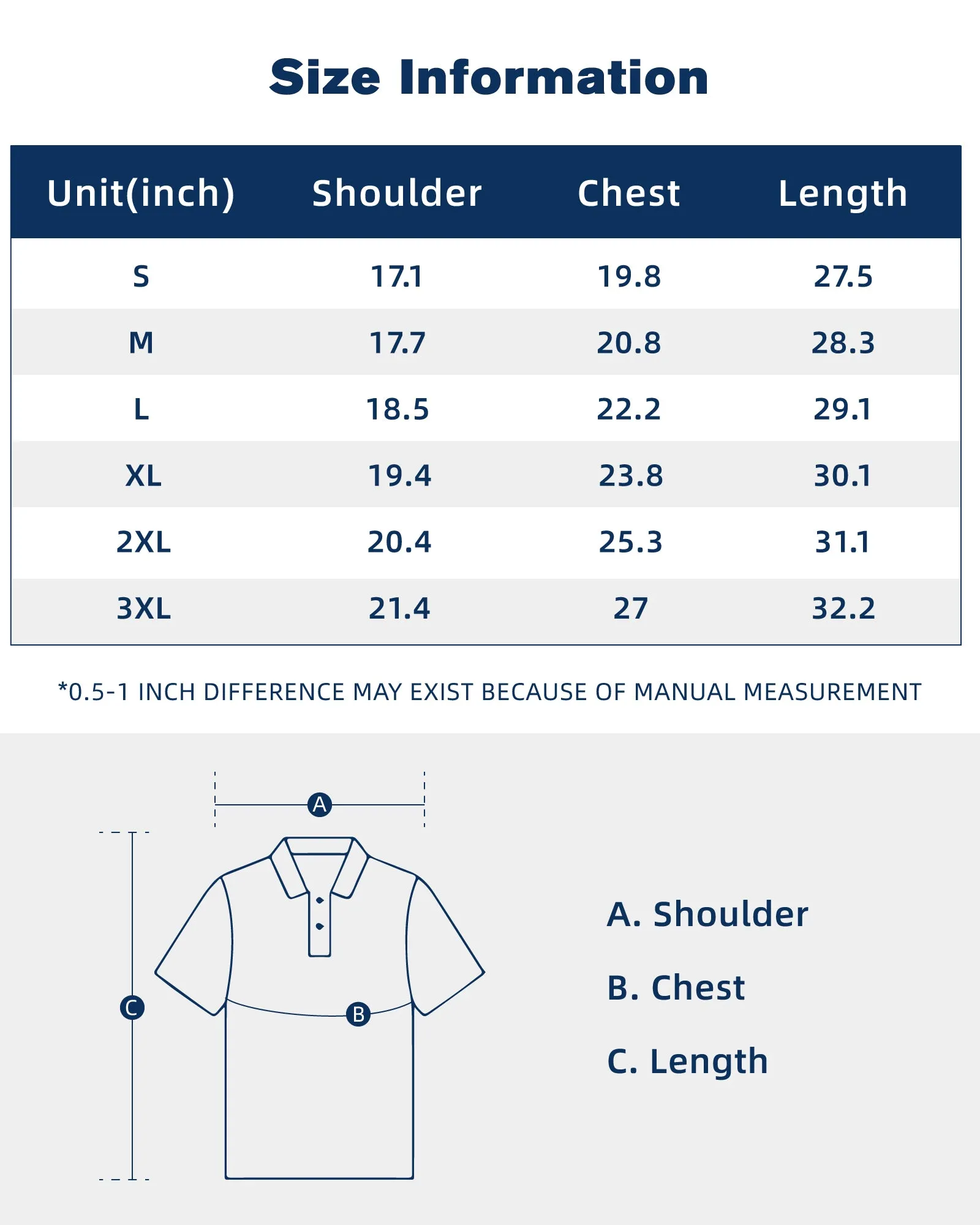 SURF CUZ Quick Dry Golf Polo Shirts for Men