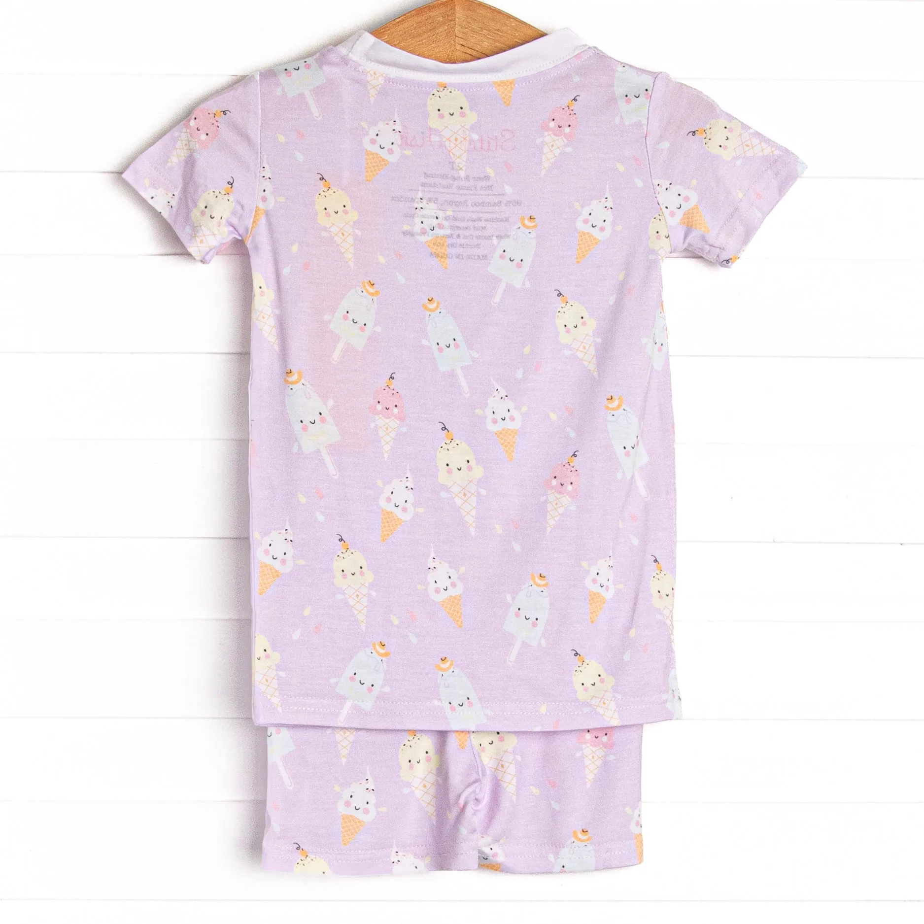 Sweet Dreams Bamboo Pajama Short Set, Purple