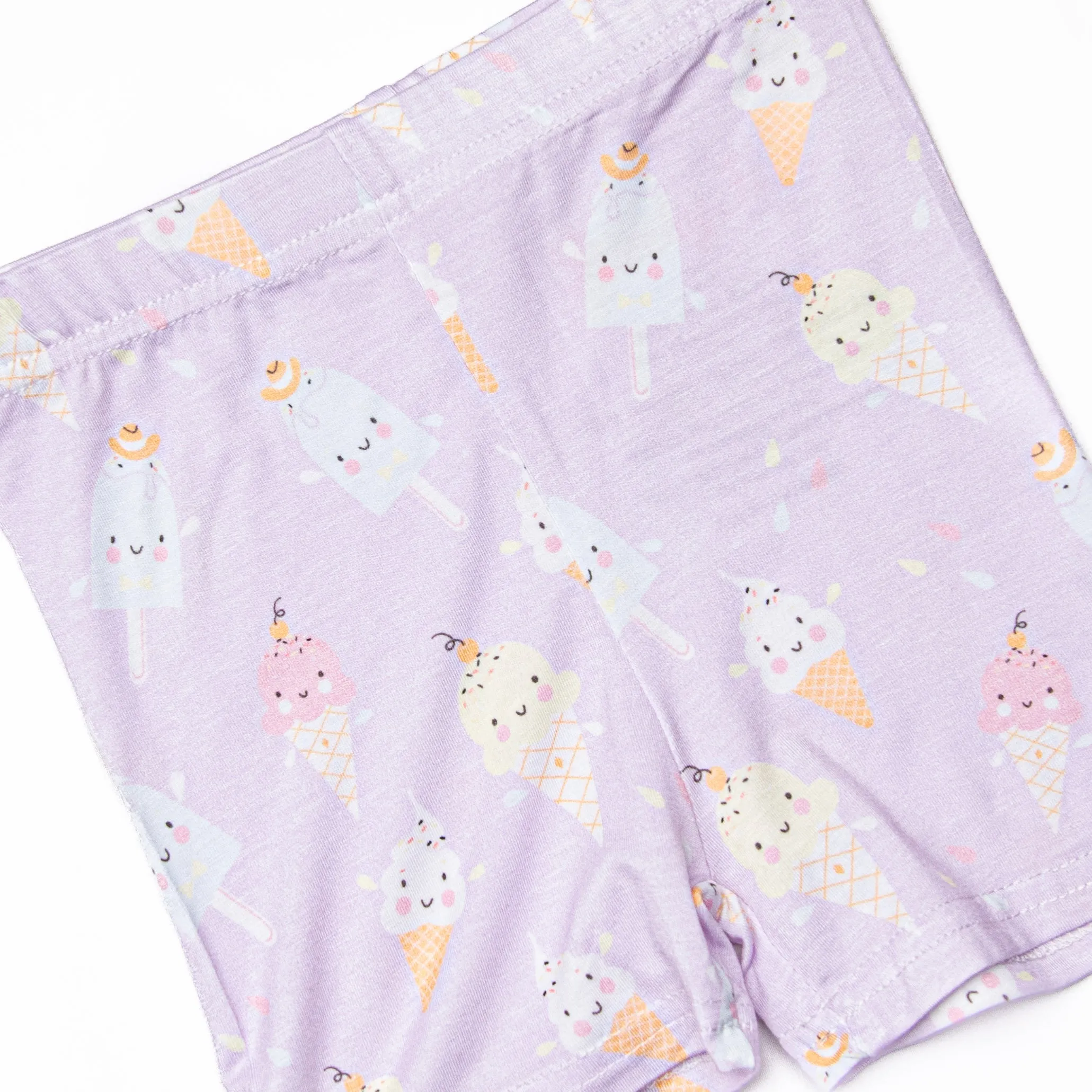 Sweet Dreams Bamboo Pajama Short Set, Purple