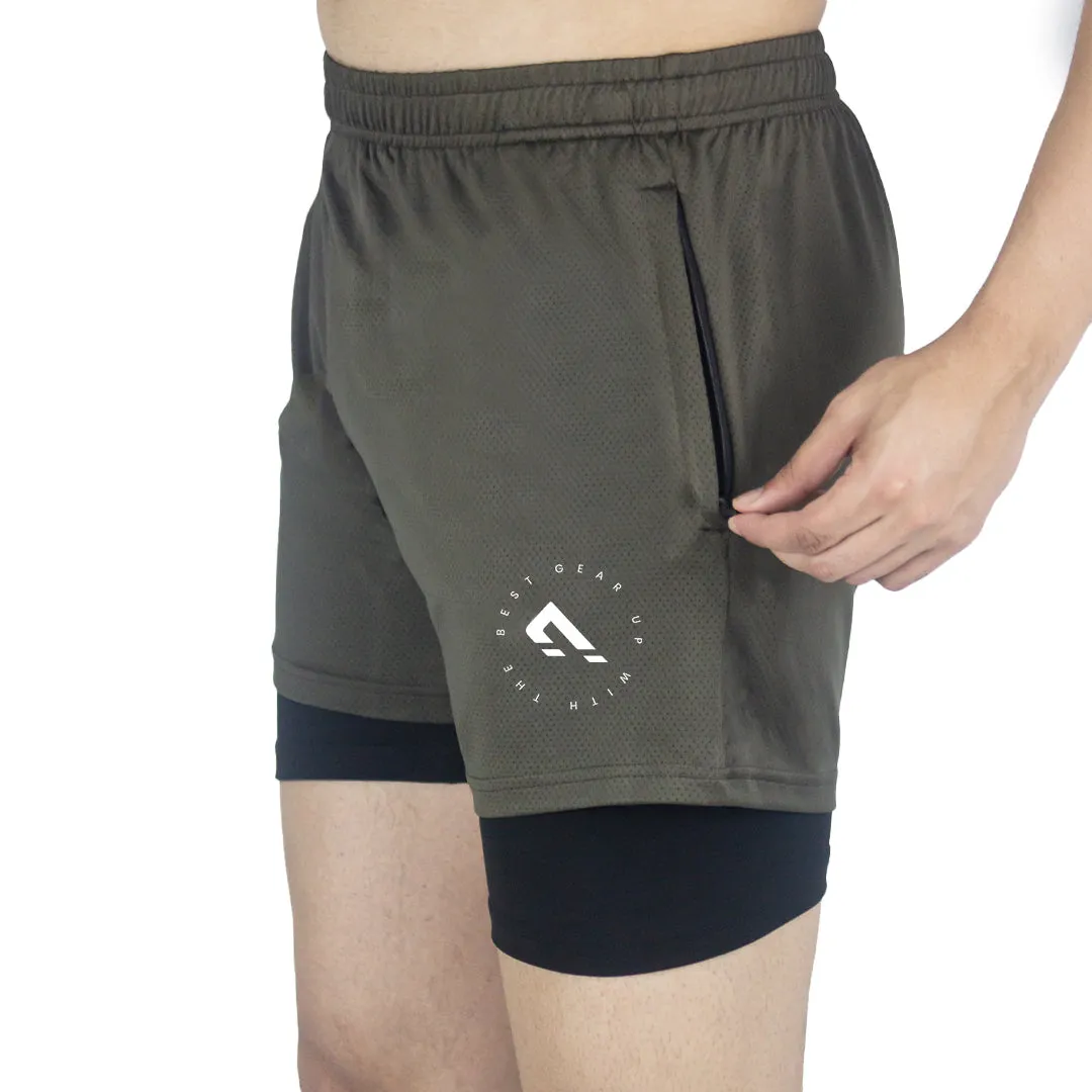 Swift Compression Shorts - Olive