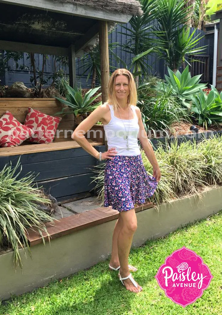 Swing Shorts | Woven Flared Shorts Sewing Pattern