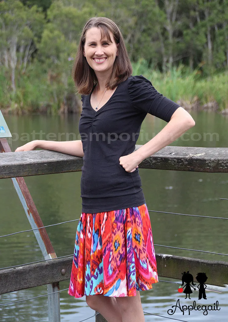 Swing Shorts | Woven Flared Shorts Sewing Pattern