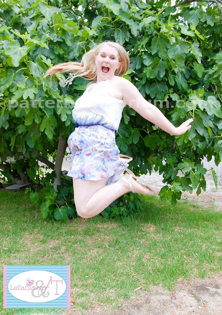 Swing Shorts | Woven Flared Shorts Sewing Pattern