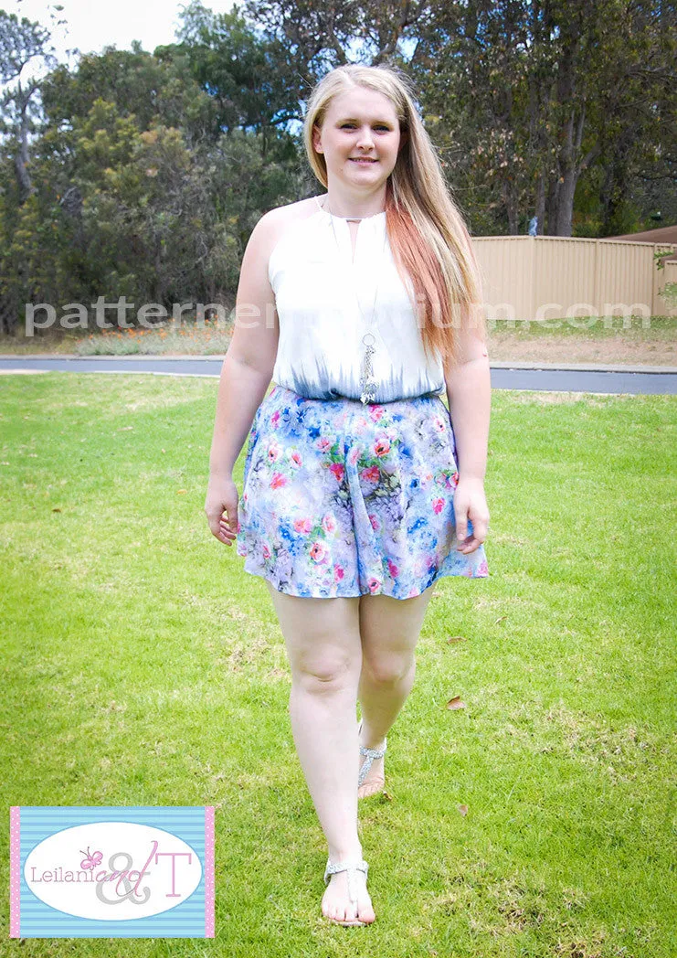 Swing Shorts | Woven Flared Shorts Sewing Pattern
