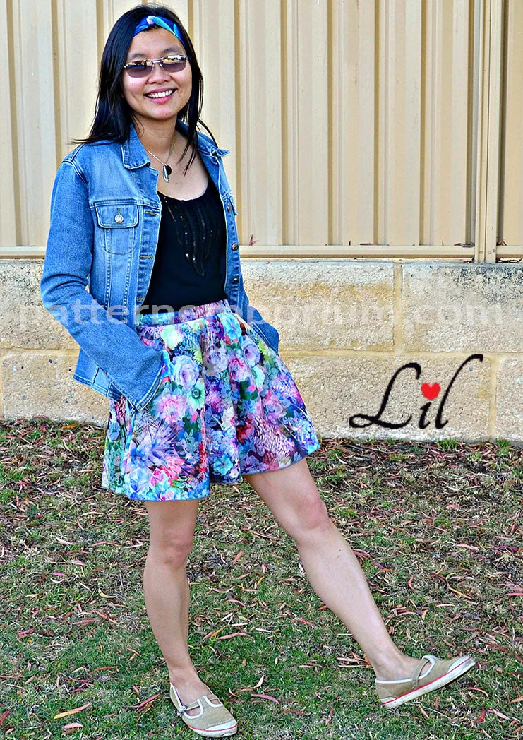 Swing Shorts | Woven Flared Shorts Sewing Pattern