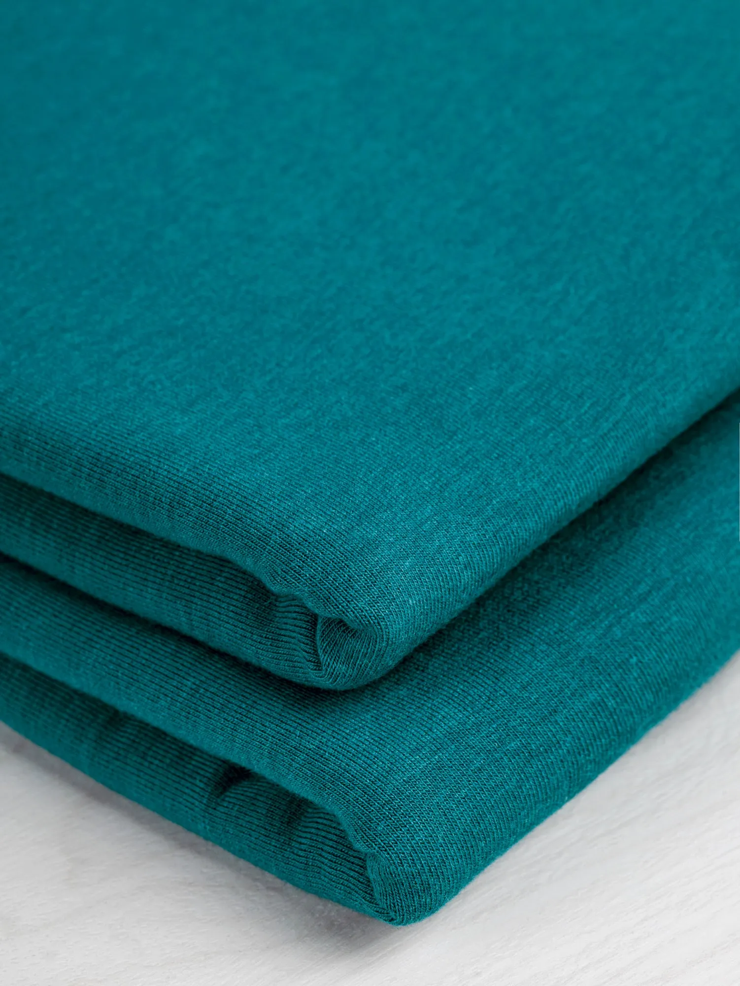 Tencel Lyocell Organic Cotton Stretch French Terry - Peacock