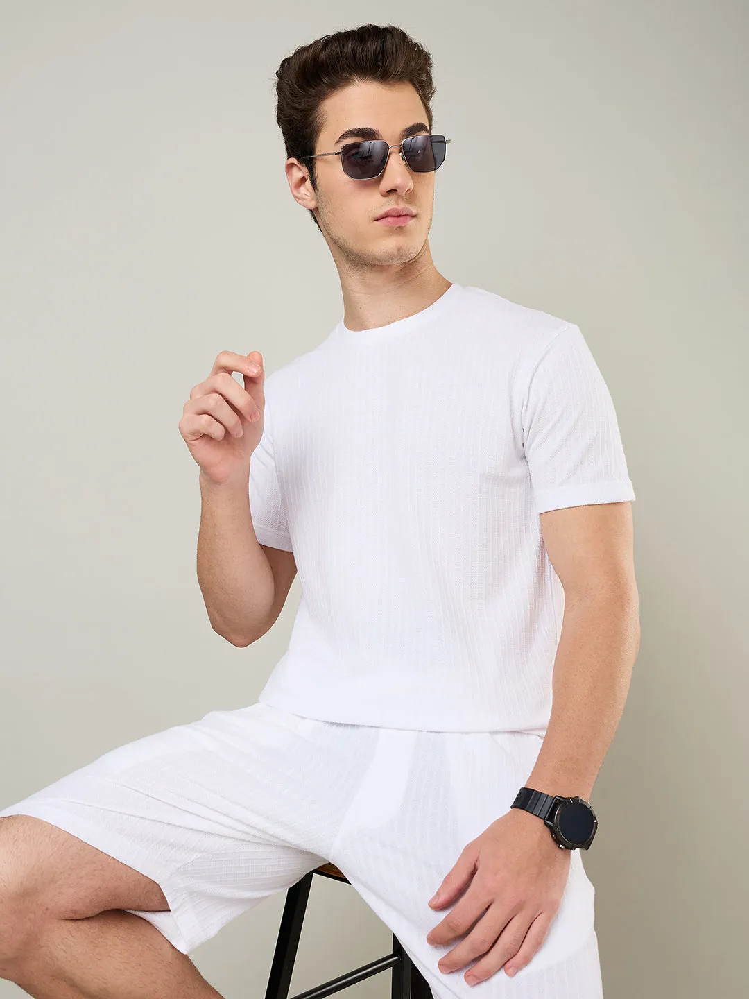 Textured Jacquard T-Shirts