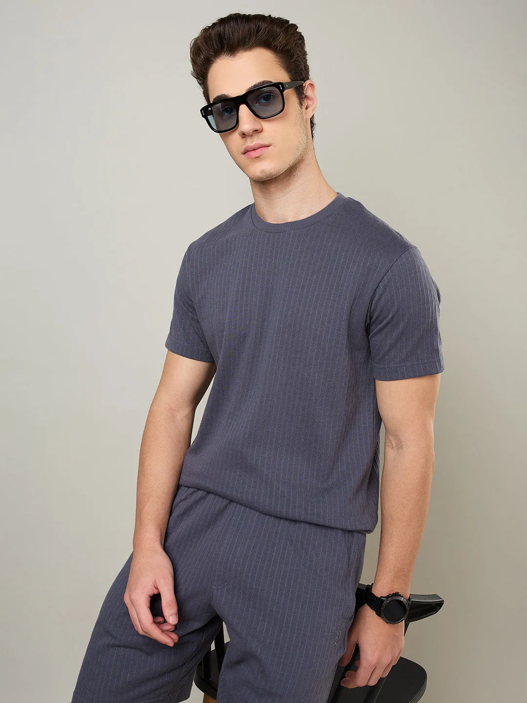 Textured Jacquard T-Shirts