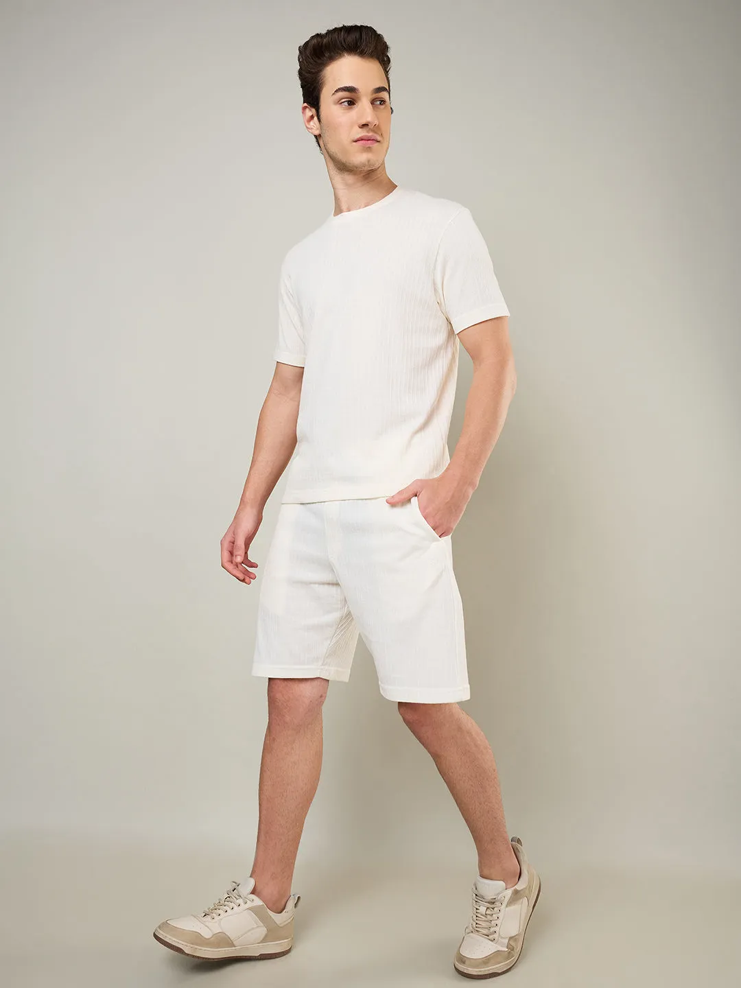 Textured Jacquard T-Shirts