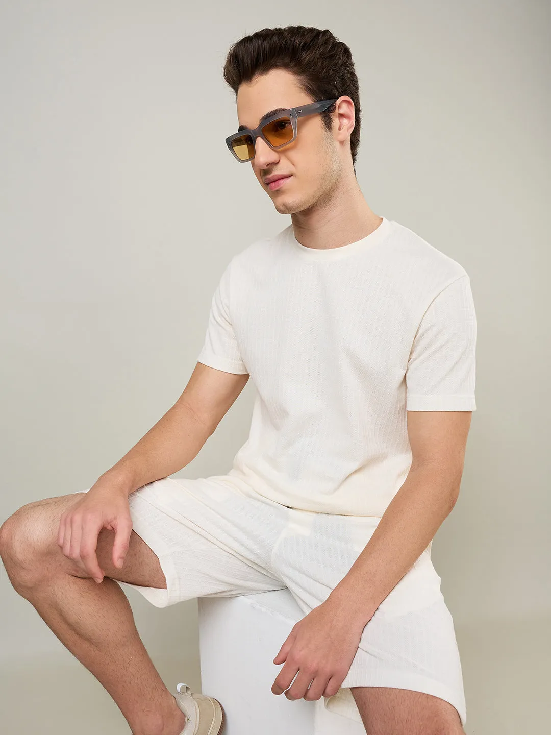 Textured Jacquard T-Shirts