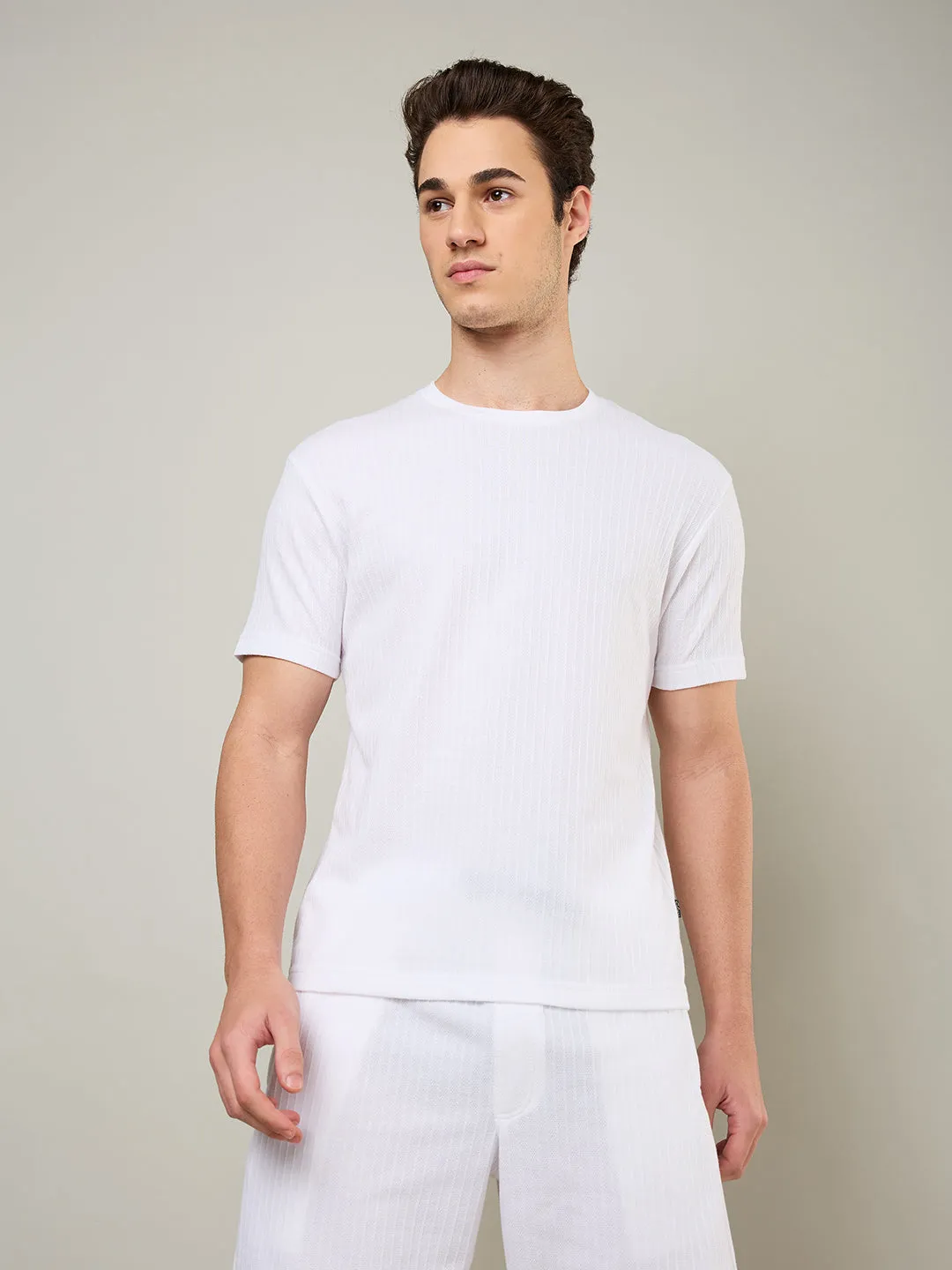 Textured Jacquard T-Shirts