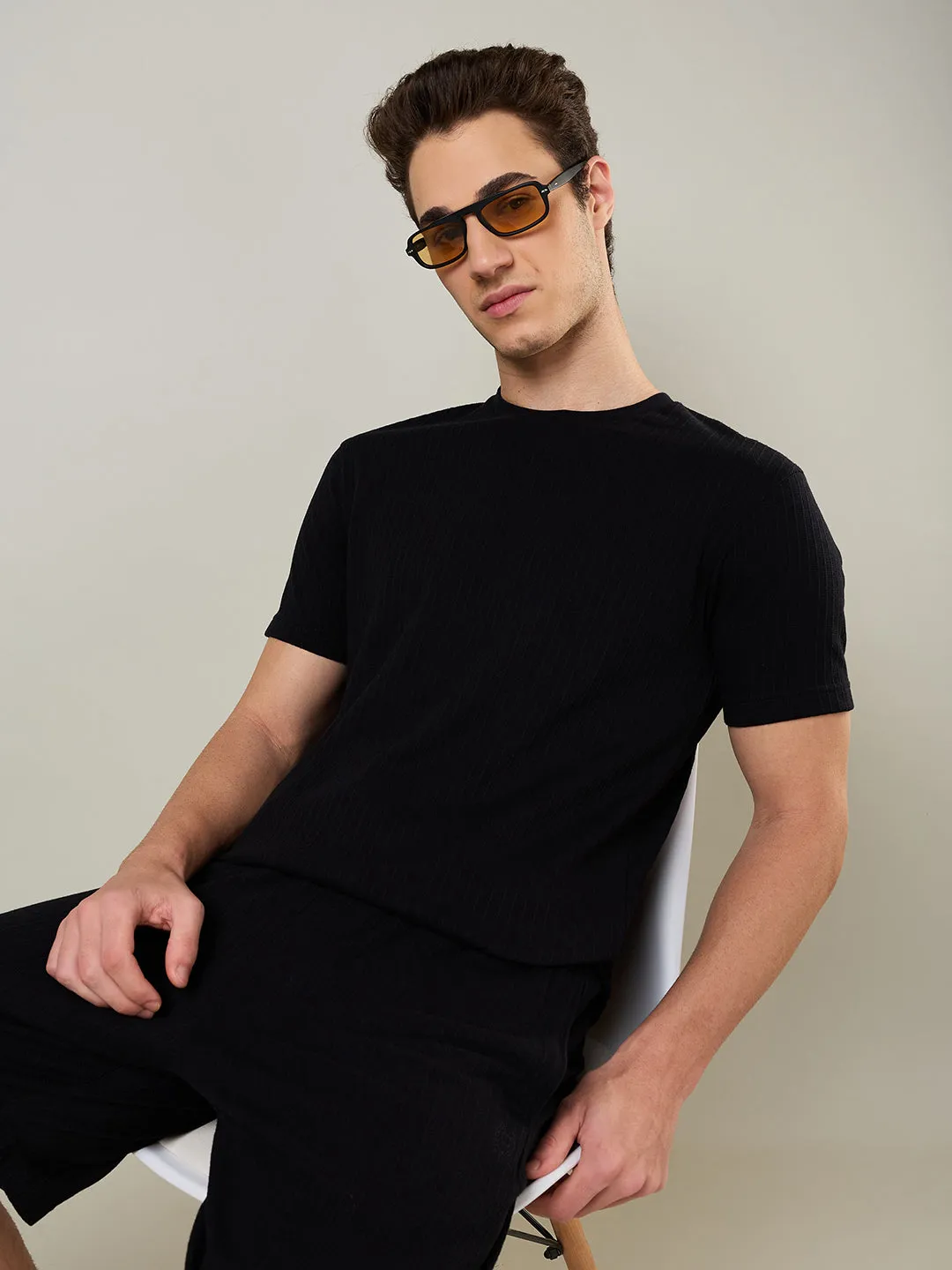 Textured Jacquard T-Shirts