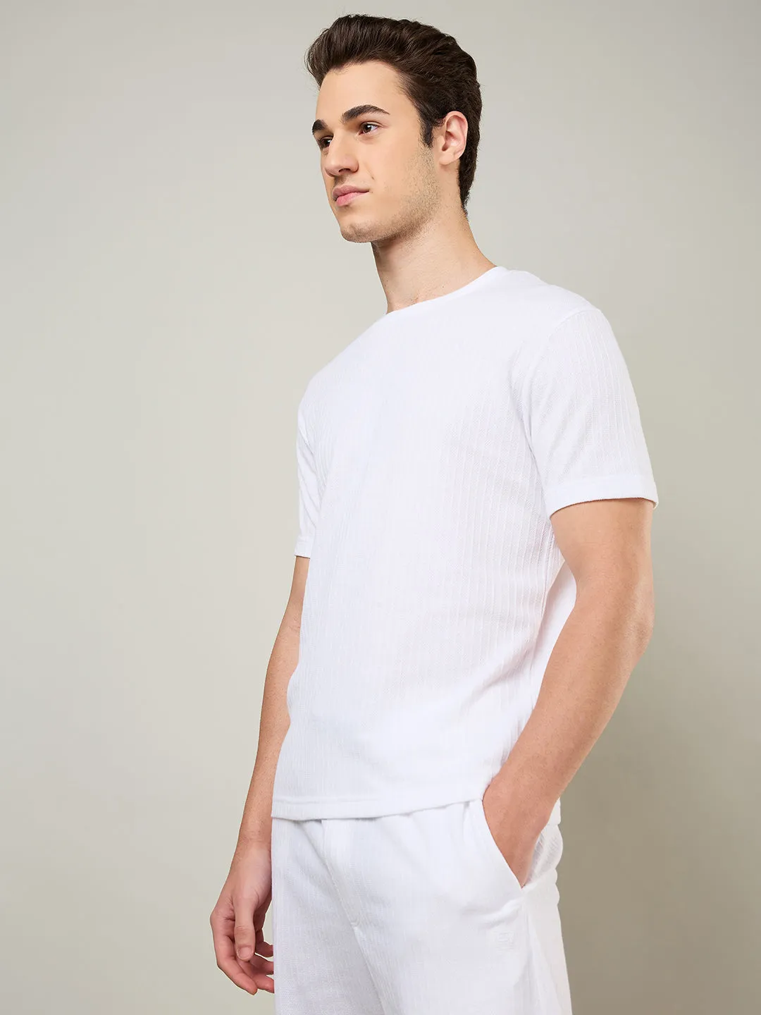 Textured Jacquard T-Shirts