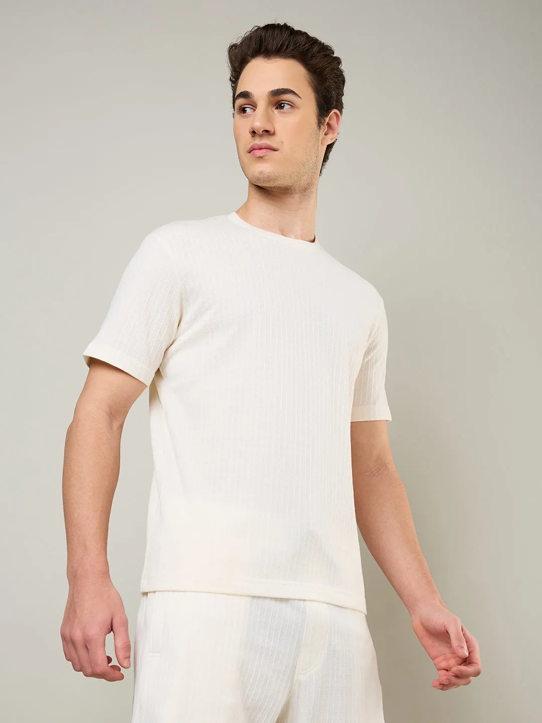 Textured Jacquard T-Shirts