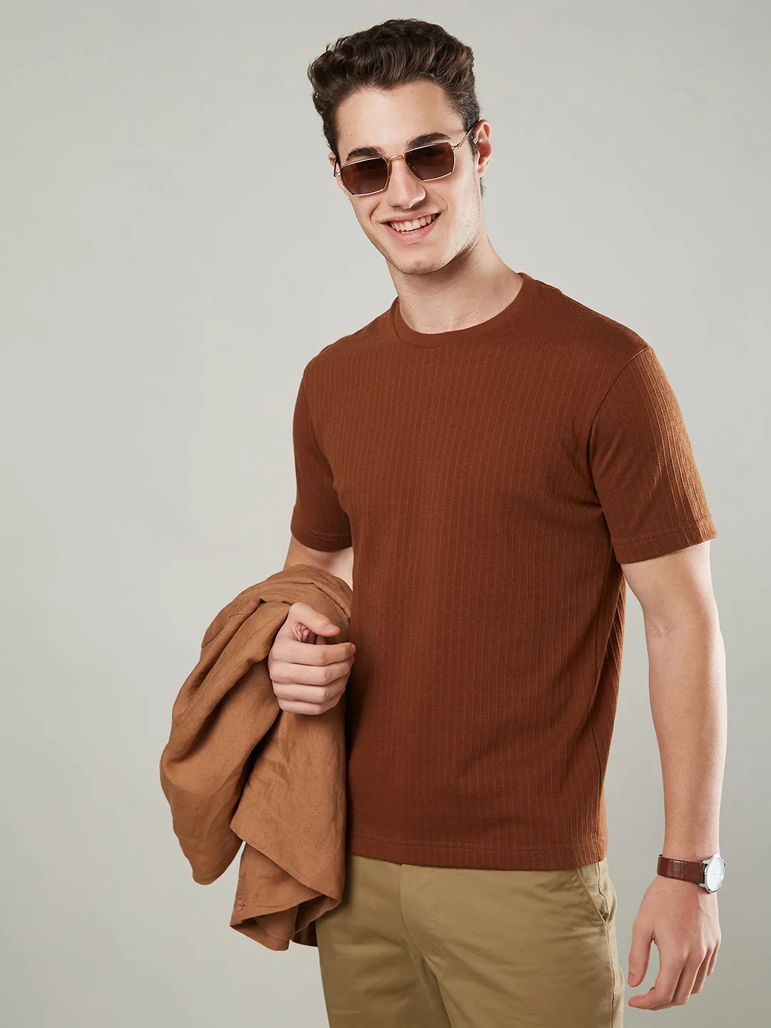 Textured Jacquard T-Shirts