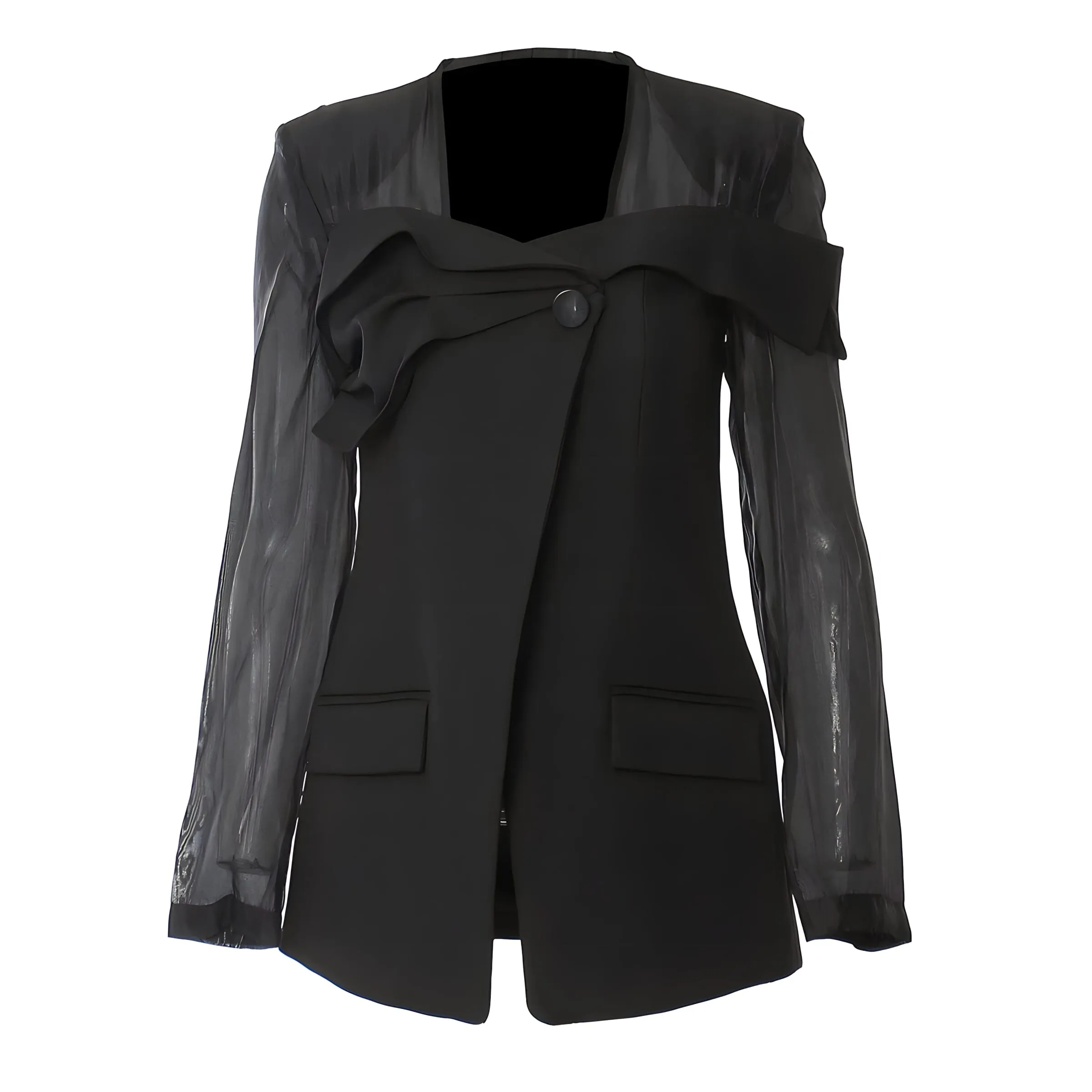 The Leonora Square Collar Blazer