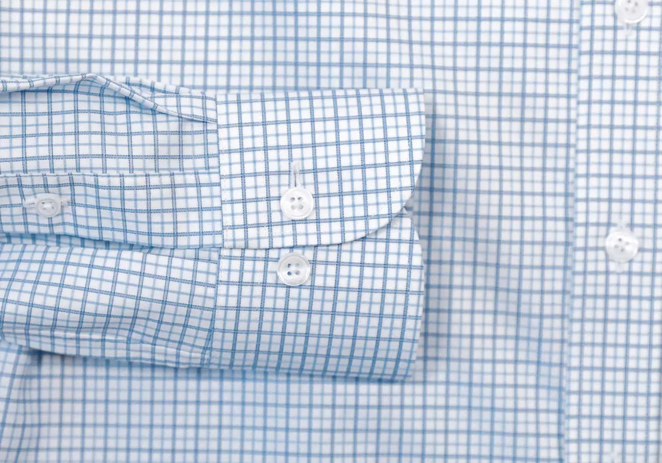 The Light Blue Wickham Tattersall Custom Shirt