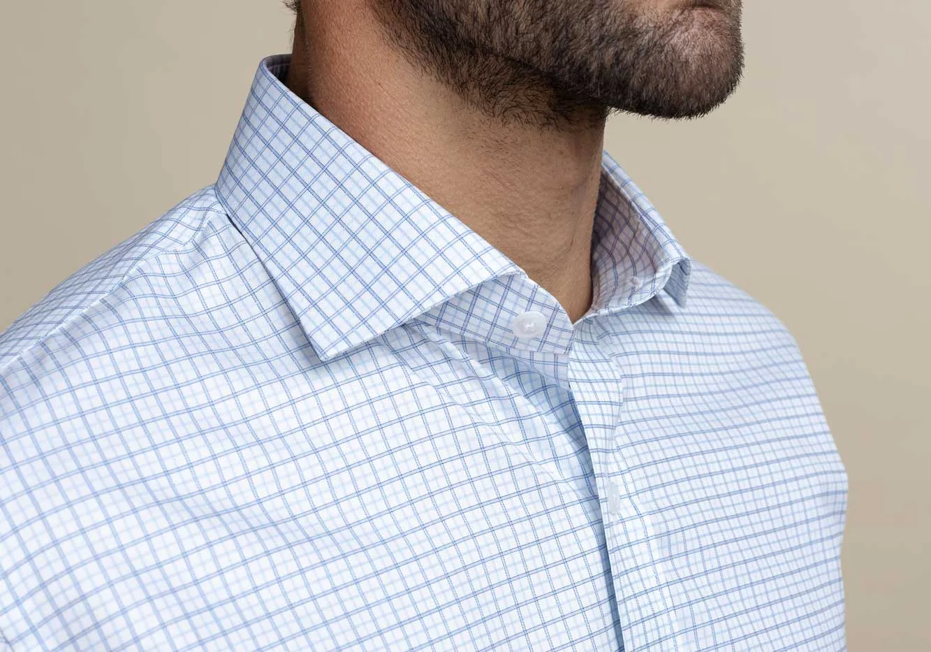 The Light Blue Wickham Tattersall Custom Shirt