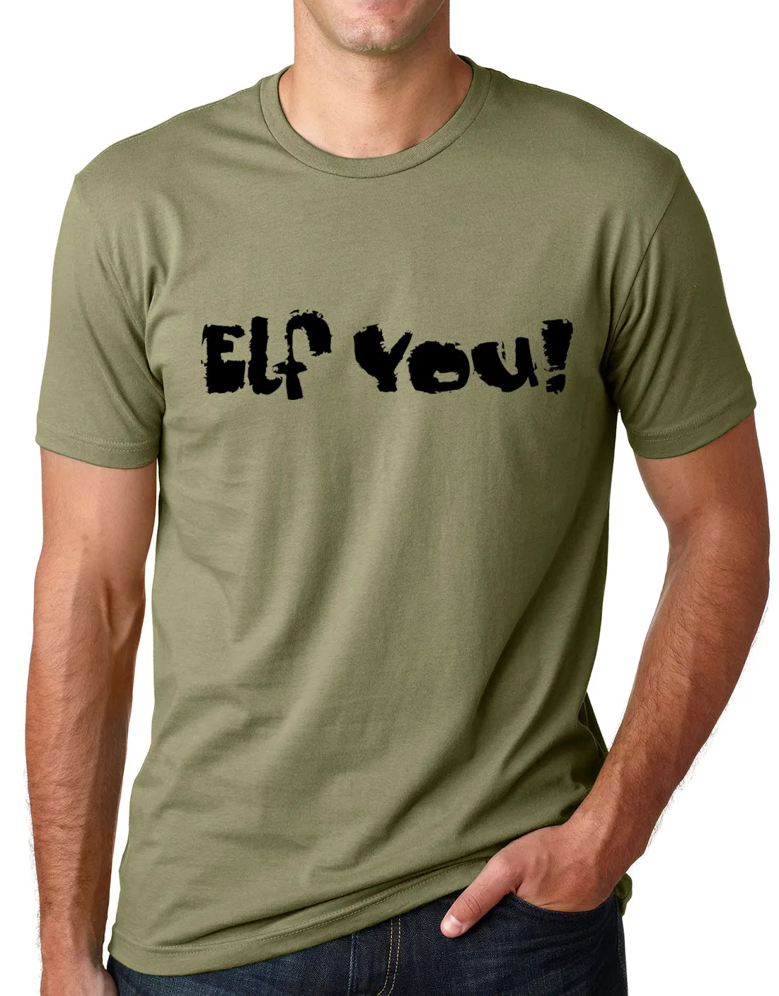 Think Out Loud Apparel Elf You Funny Christmas T shirt Holiday Humor Tee