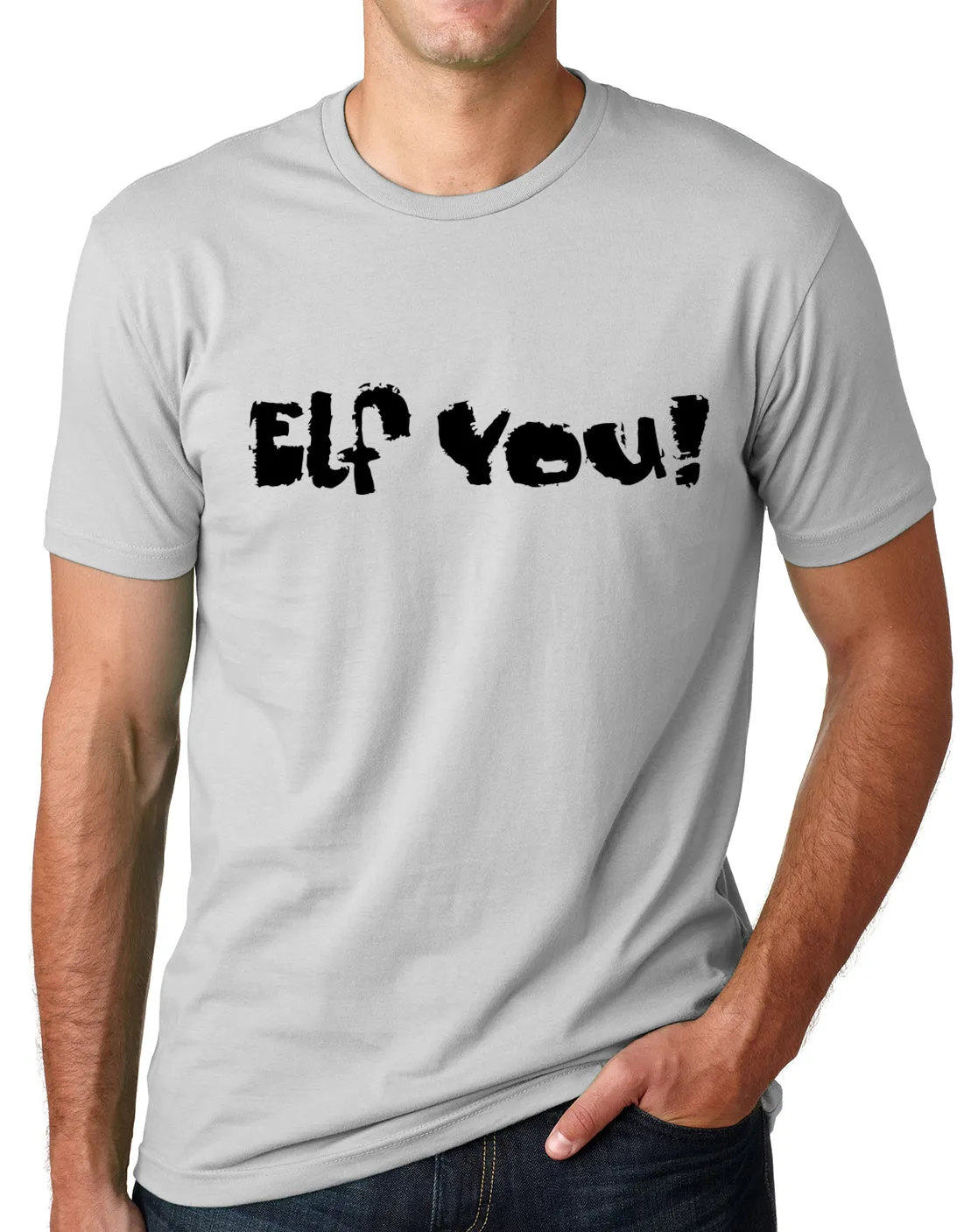 Think Out Loud Apparel Elf You Funny Christmas T shirt Holiday Humor Tee