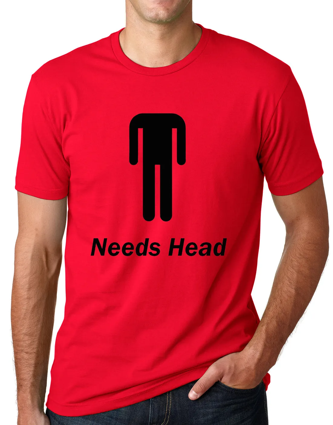 Think Out Loud Apparel Needs Head Funny Headles Dude T Shirt Pun Humor Tee