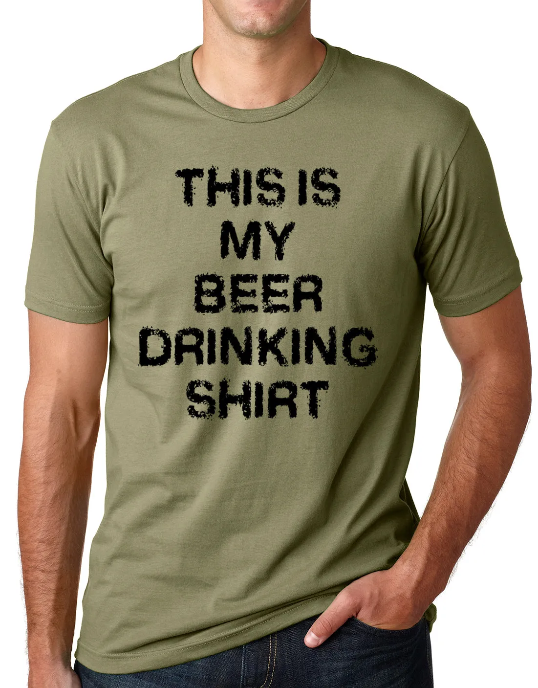 Think Out Loud Apparel This is My Beer Drinking Shirt Funny T Shirt Bar Humor Tee