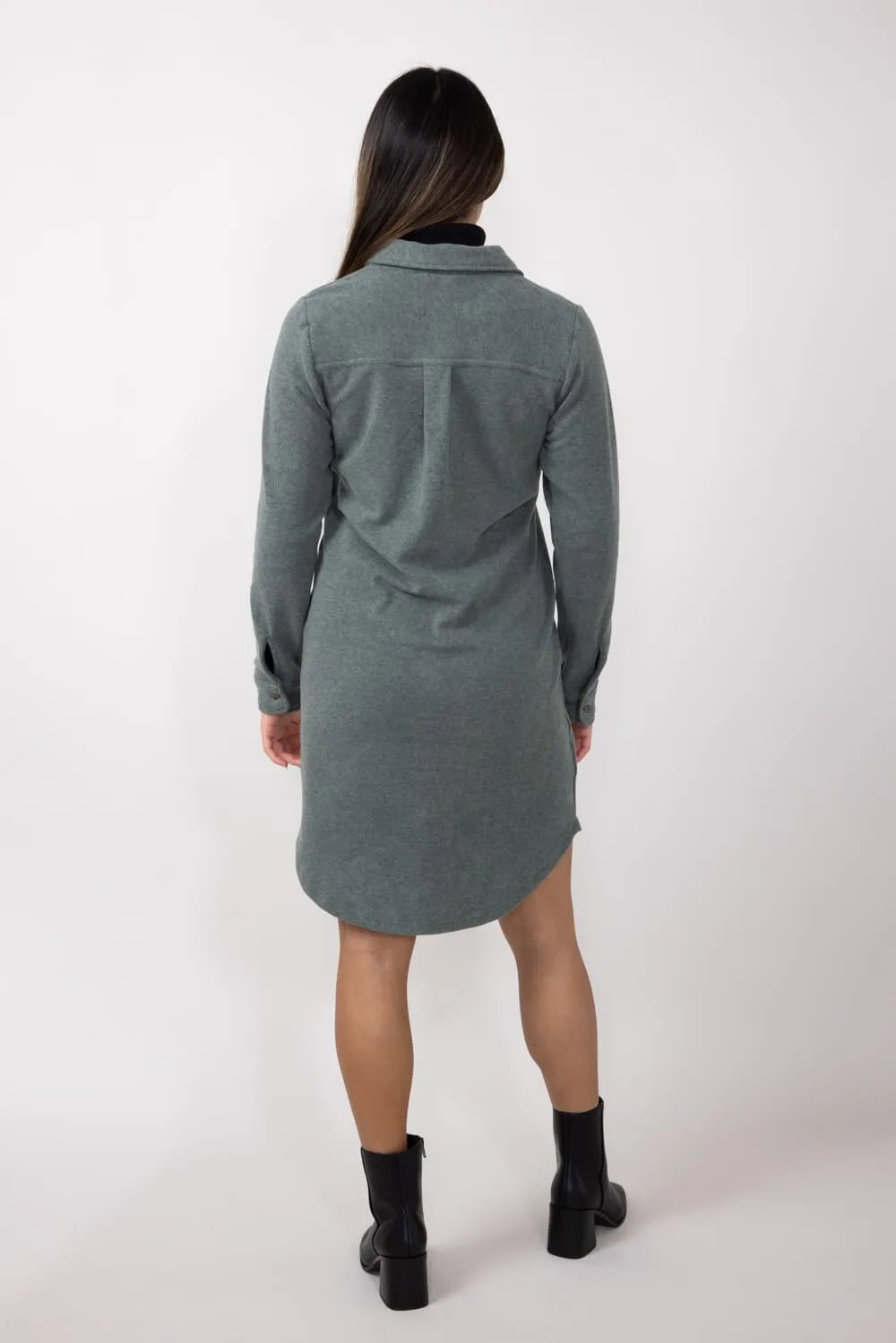 Thread & Supply Leslie Dress for Women in Heather Foliage | D1268PVTS-HEATHERFOLIAGE