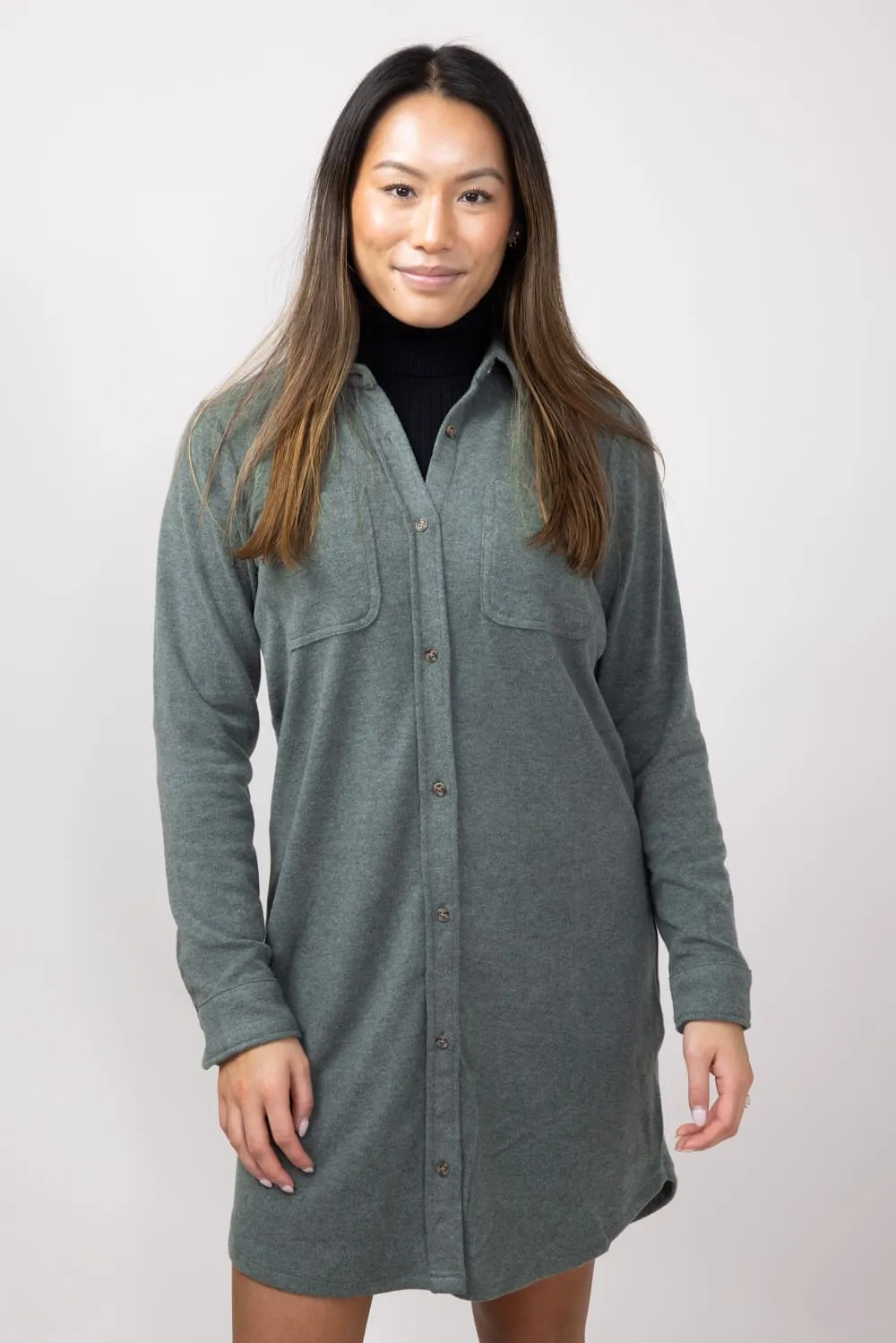 Thread & Supply Leslie Dress for Women in Heather Foliage | D1268PVTS-HEATHERFOLIAGE