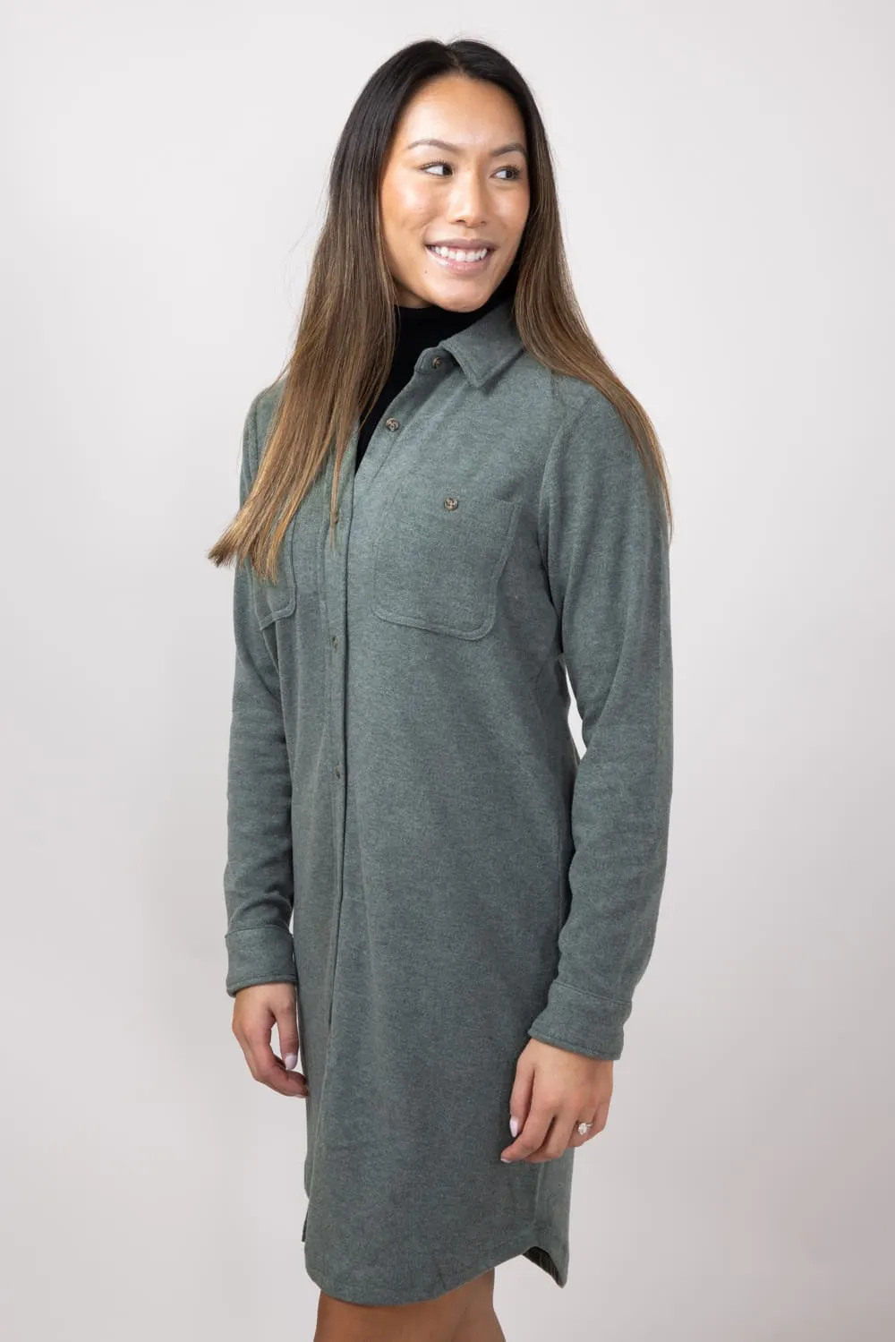 Thread & Supply Leslie Dress for Women in Heather Foliage | D1268PVTS-HEATHERFOLIAGE
