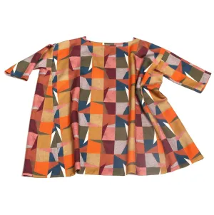 TIA CIBANI - Box Fit Dress, Autumn Mix