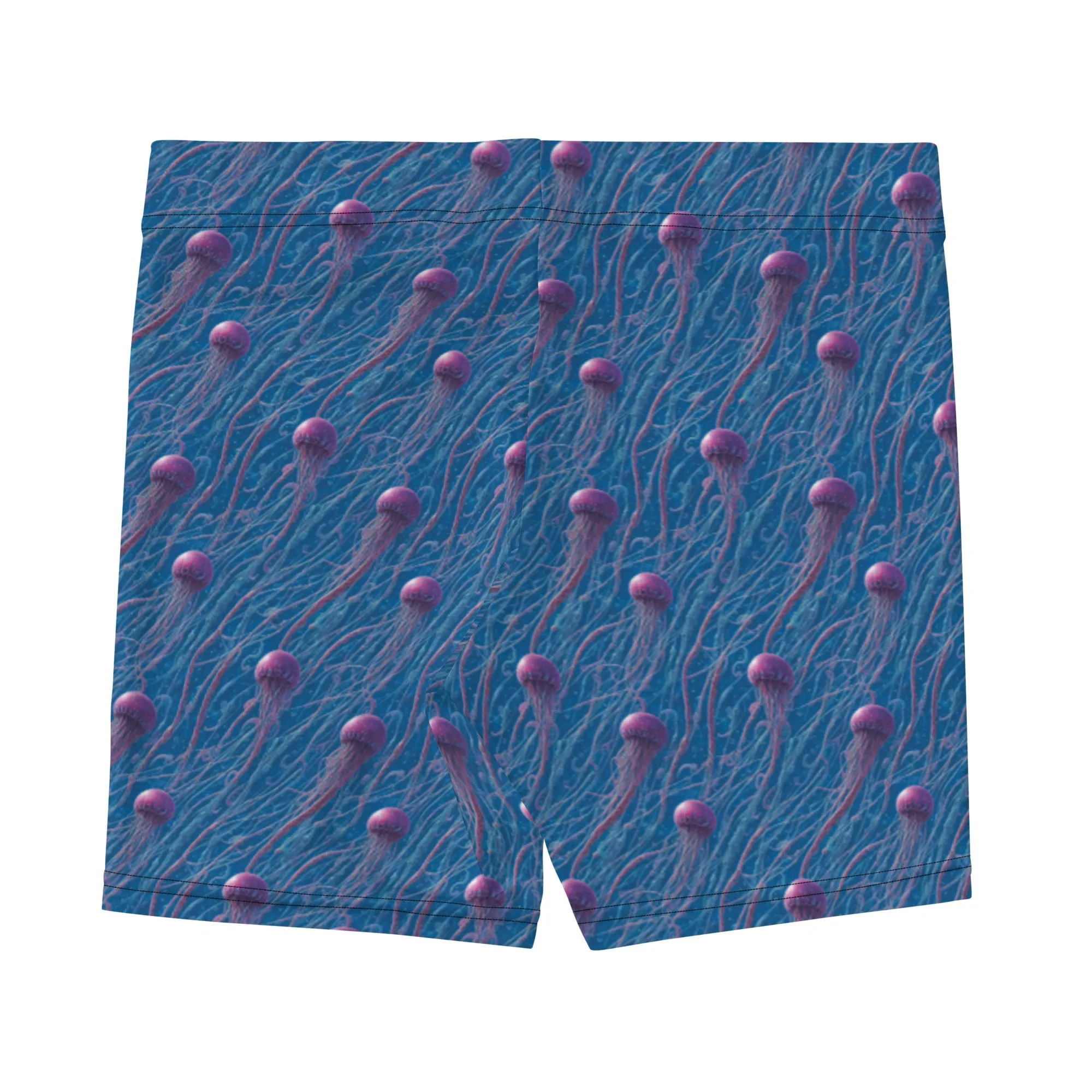 Tight Shorts - Blue And Violet Jellyfishes