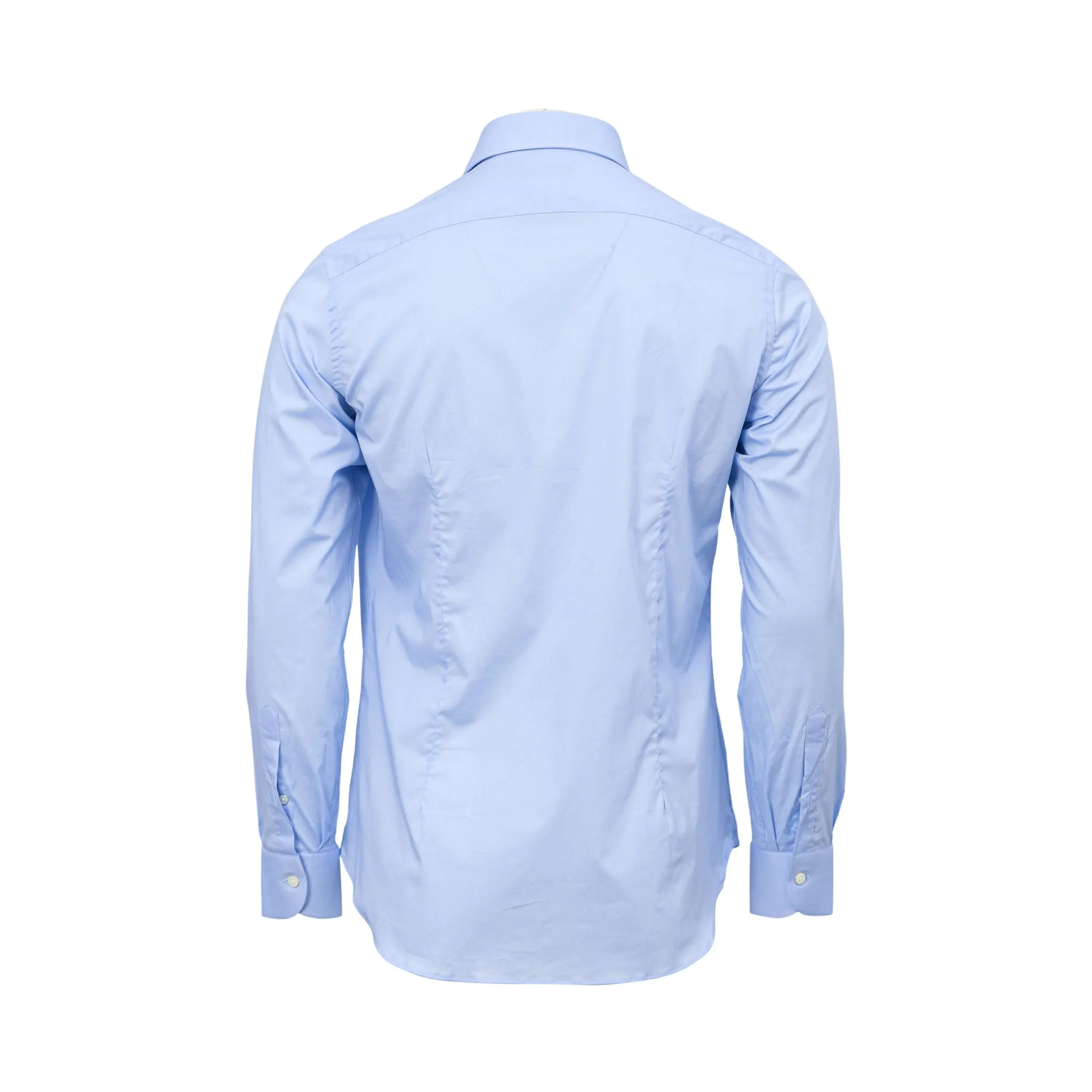 Tombolini Men's Solid Blue Classic Shirt