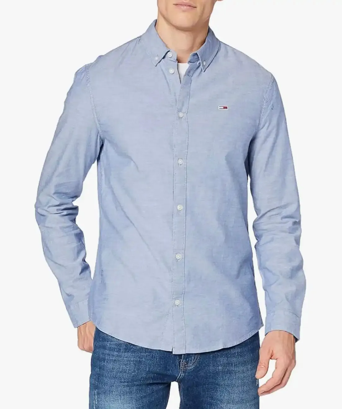 Tommy Jeans Slim Stretch Oxford Shirt Twilight Navy