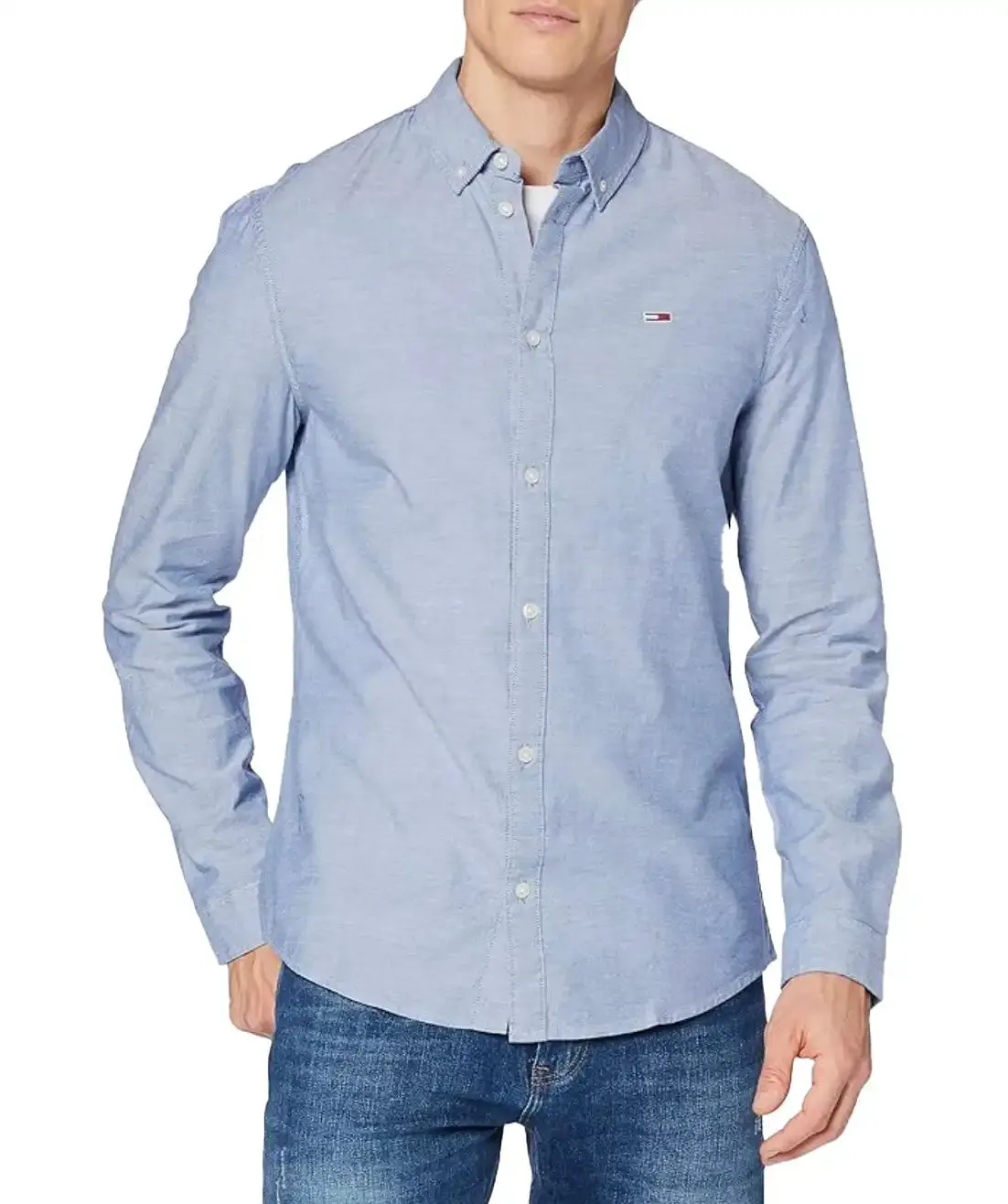 Tommy Jeans Slim Stretch Oxford Shirt Twilight Navy