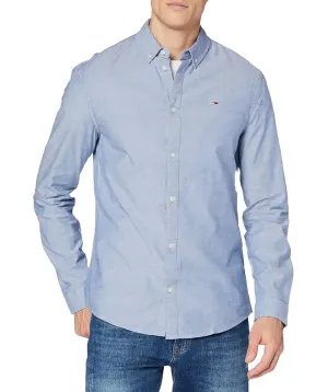 Tommy Jeans Slim Stretch Oxford Shirt Twilight Navy