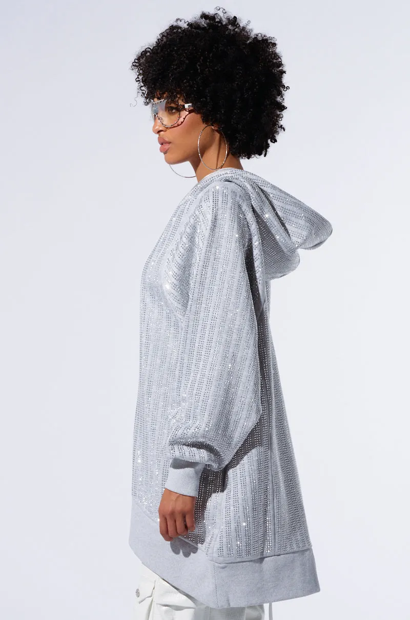 TRES CHIC PASSPORT OVERSIZE ZIP UP JACKET
