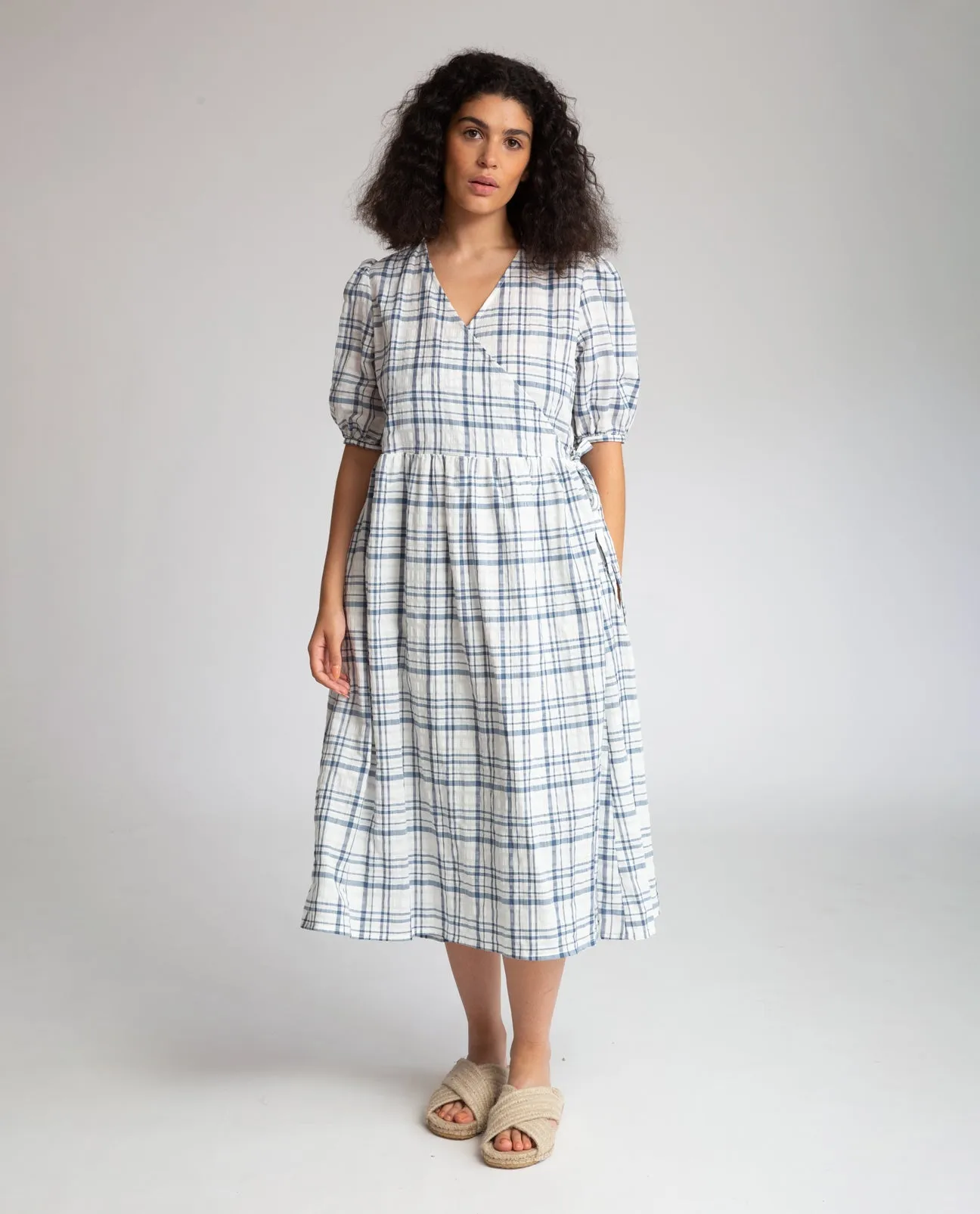 Trixie organic cotton dress in check