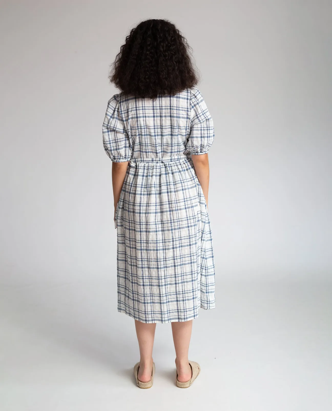 Trixie organic cotton dress in check