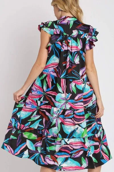 Tropical Leaf Multicolor Print Dress - Vibrant, Chic, and Perfect for Spring/Summer 2025