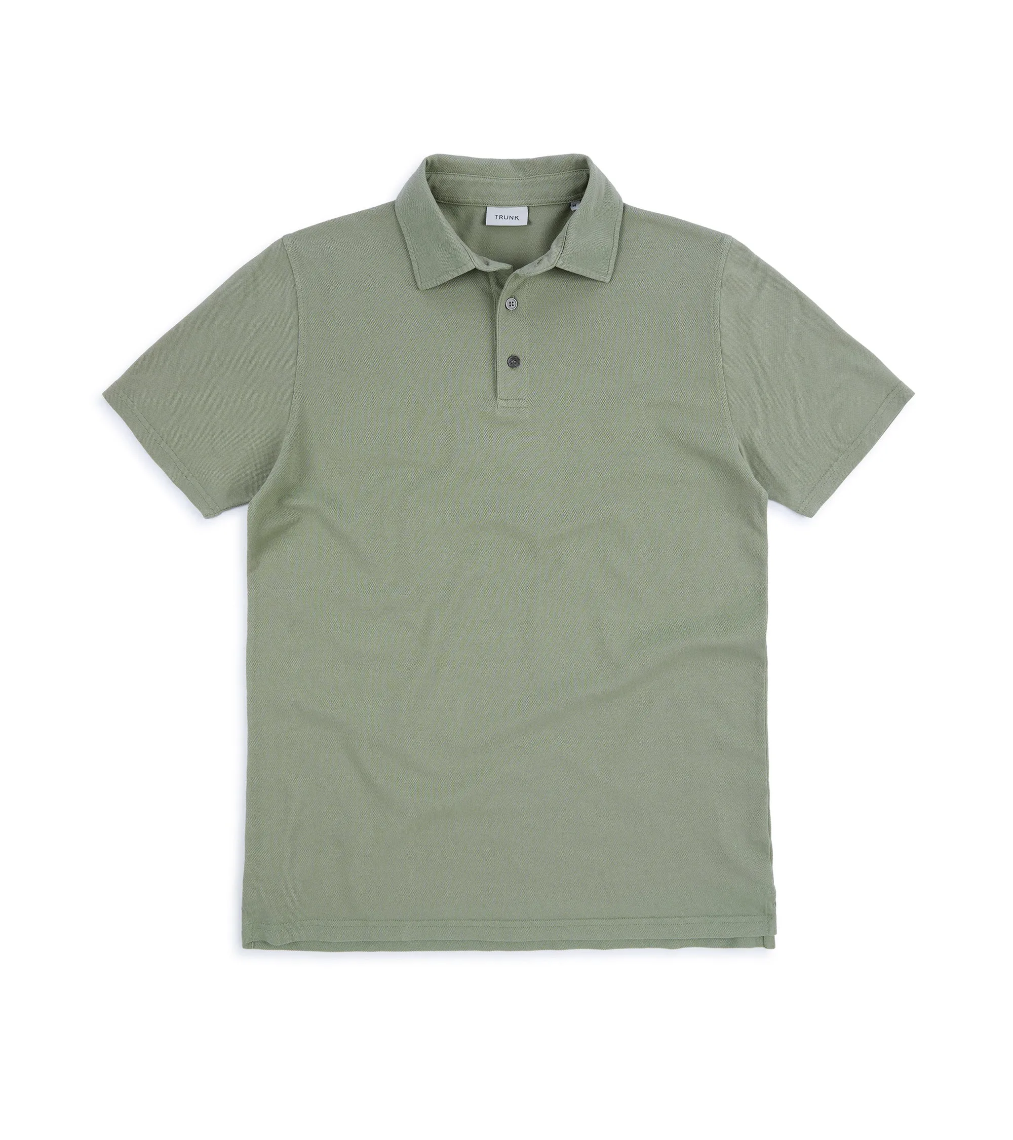 Trunk Moxon Short Sleeve Polo Shirt: Green Tea